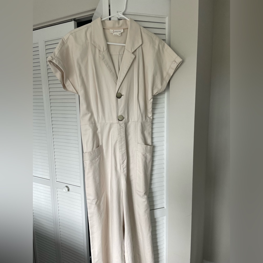Women Anthropologie Jumpsuit Sz 10